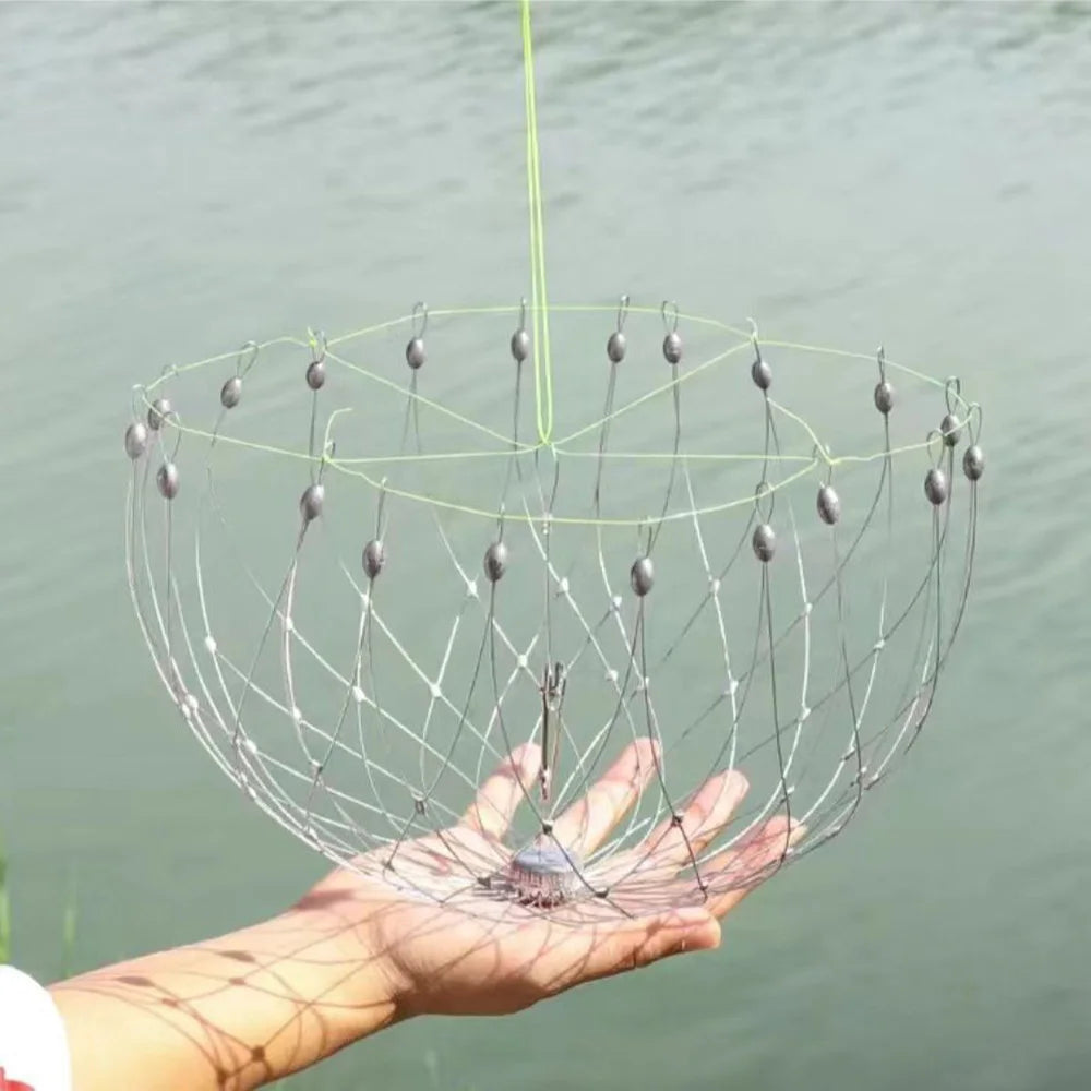 Collapsible Easy Open Trap Steel Fishing Net