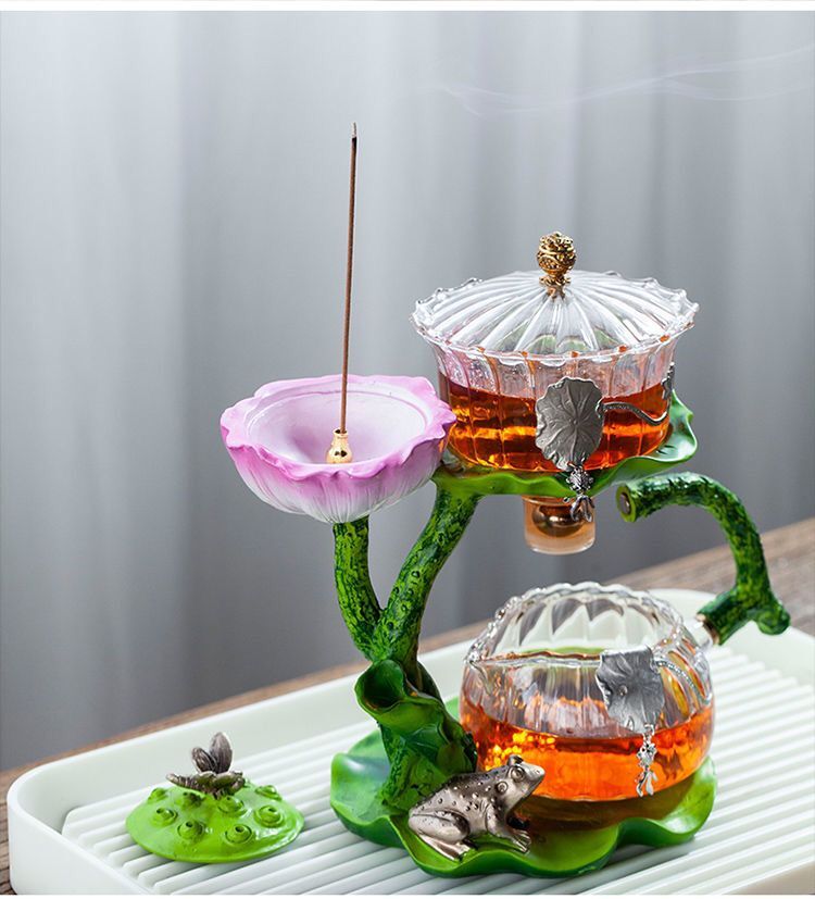 Mystic Lotus Incense Teapot