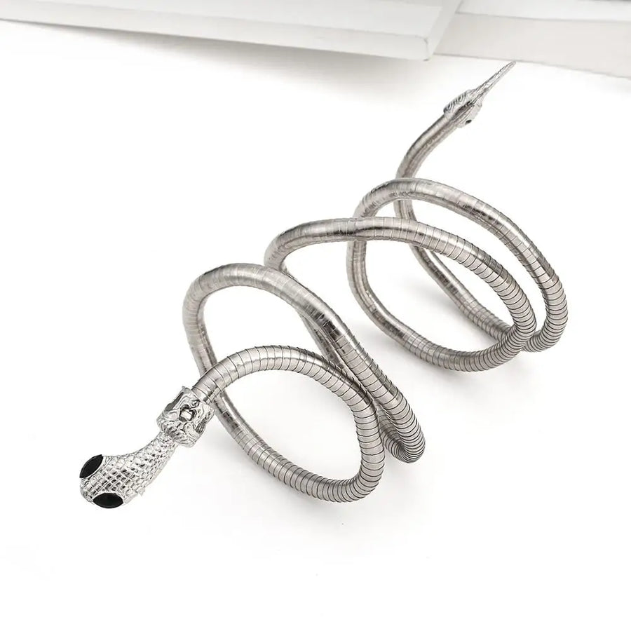 Snake Wrap Bold Dual Necklace - Image 5