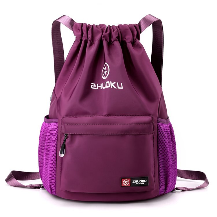 Ultra Soft Drawstring Foldable Backpack - Image 8