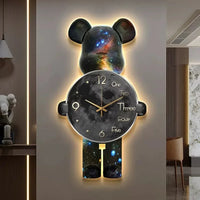 Glowing Star Bear LED Wall Clock - Image 0