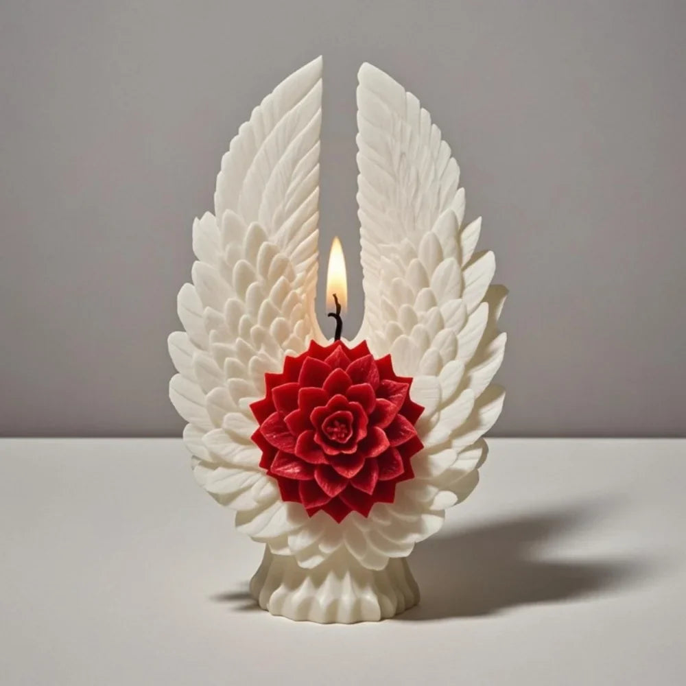 Angel Wing Flower Candle Holder - Image 4