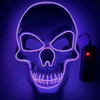 Neon LED Skeleton Party Mask - Image 4