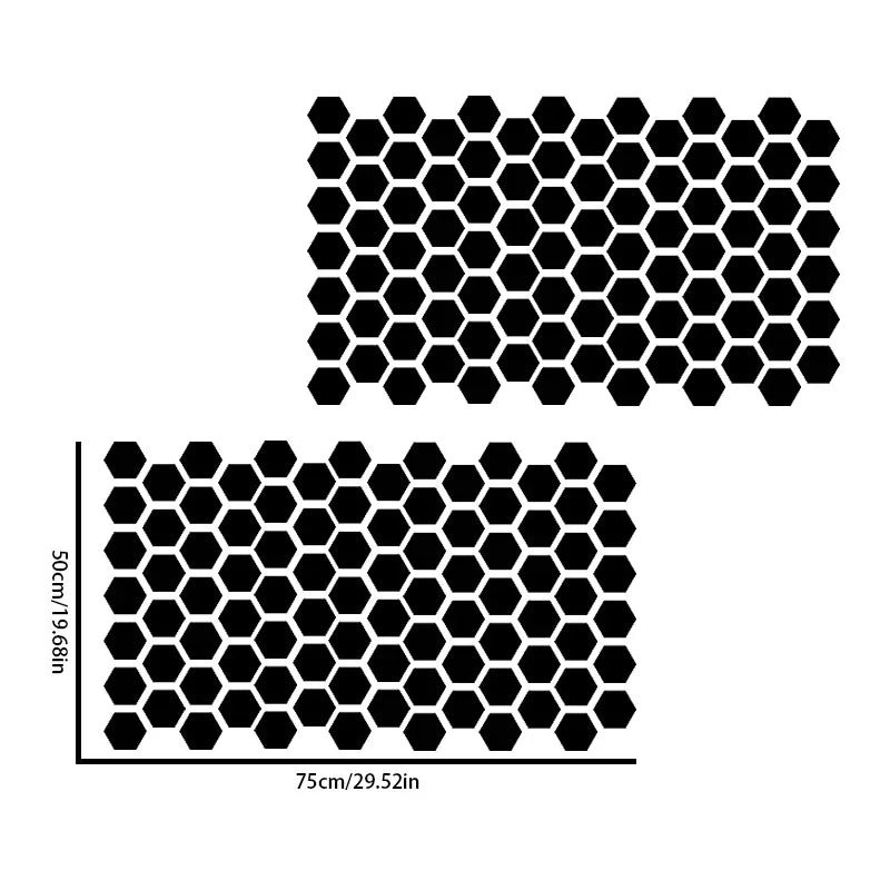 Car Side Window Honeycomb Decor Sticker - Image 8