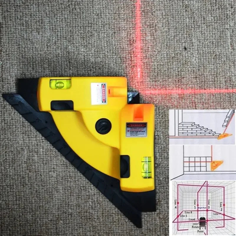 Tile Guide Precision Right-Angle Laser Level Tool
