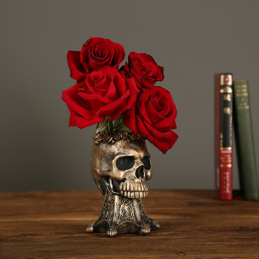Resin Skull Flower Pot - Image 2