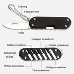 Mini Multifunctional Screwdriver Keychain Tool