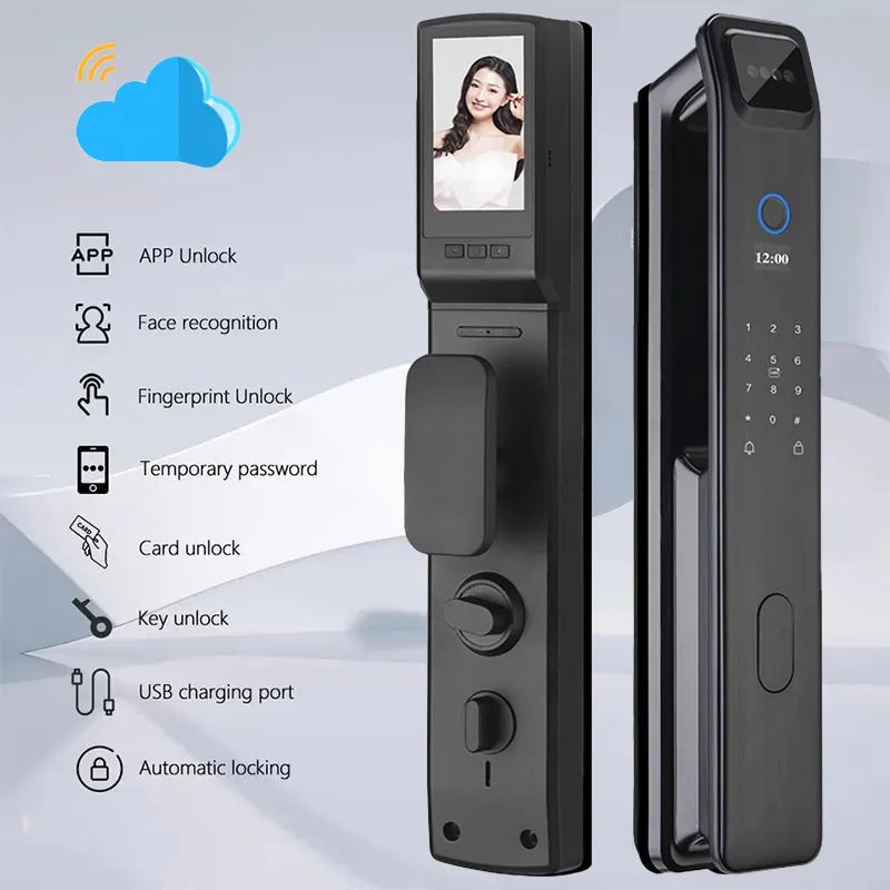 Automatic Secure Face Recognition Smart Fingerprint Door Lock