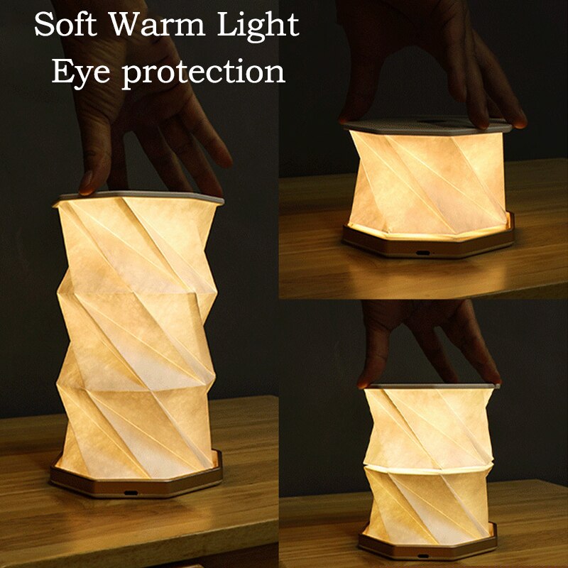 Origami Glow Dimmable Paper Lantern Light - Image 4