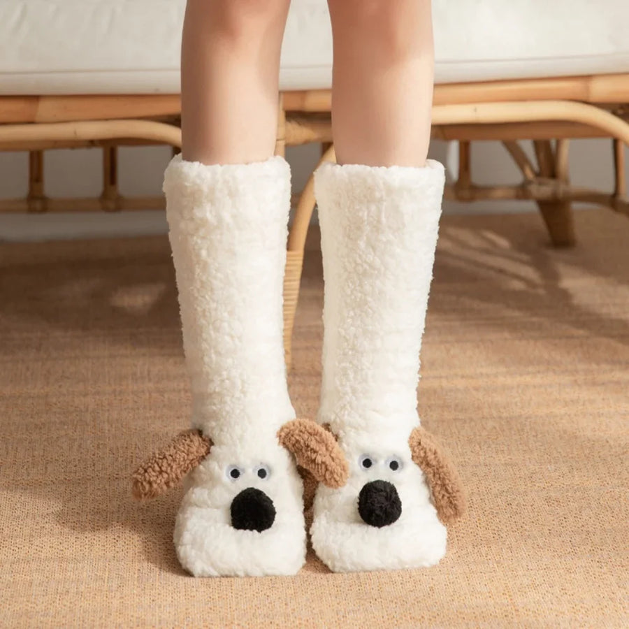Fluffy Ears Cozy Long Socks - Image 0