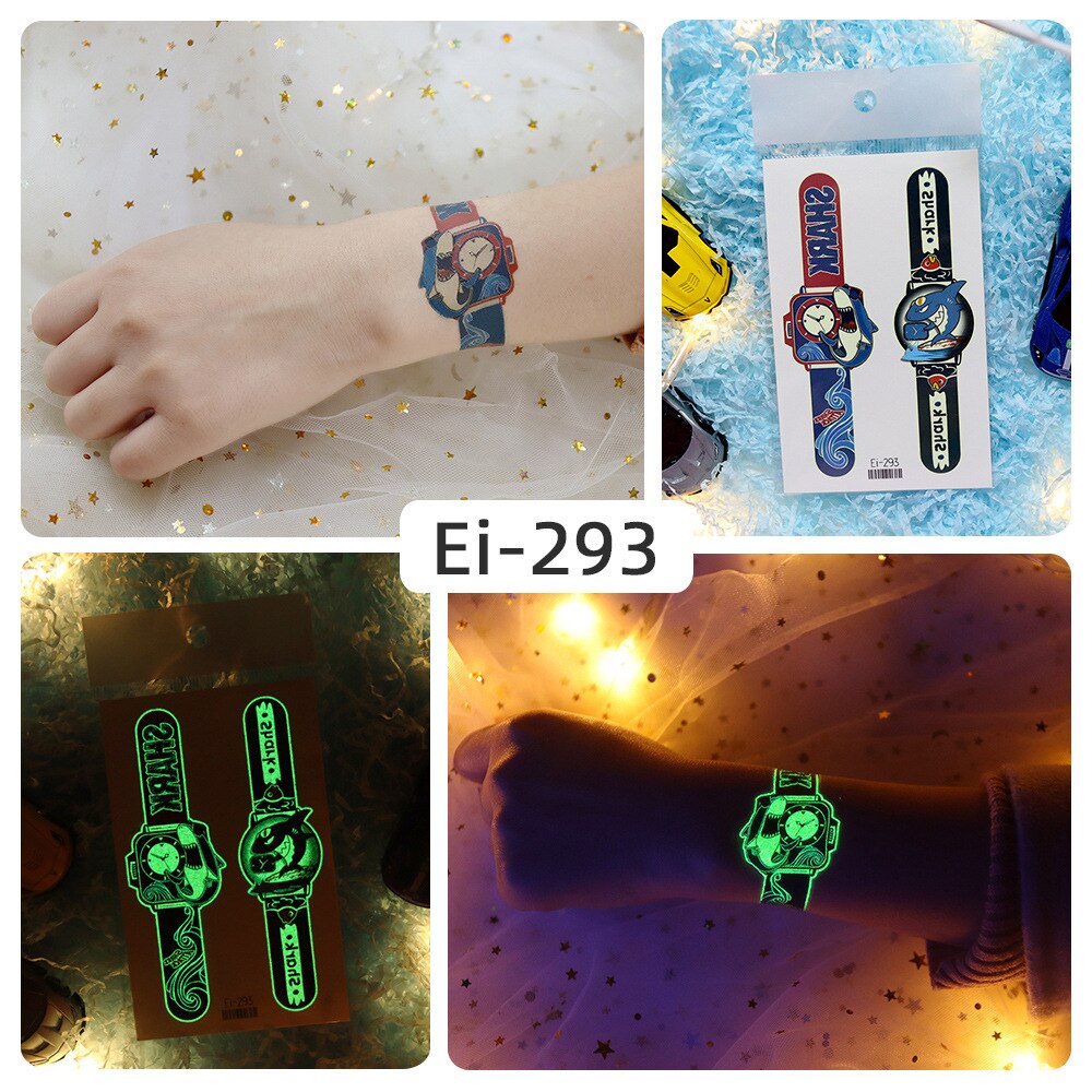 Luminous Temporary Tattoo Watch Sticker