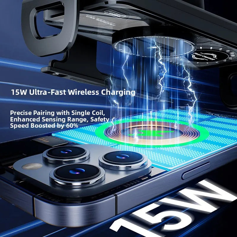 Smart Auto-Clamping Car Wireless Charger - Image 1