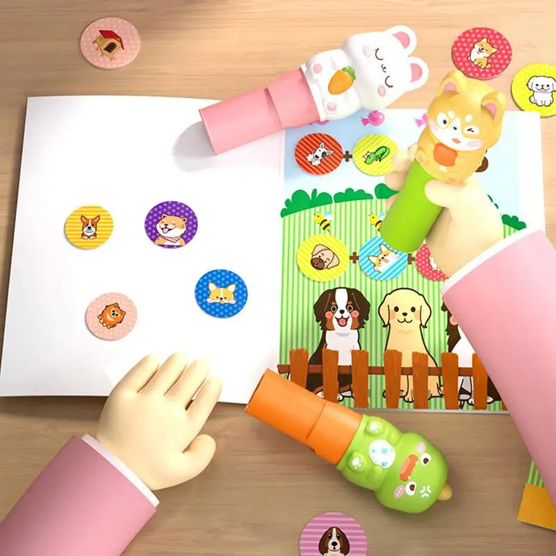 Waterproof Unlimited Fun Kids Sticker Stamp Set - Image 3