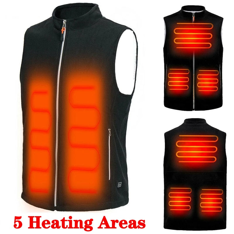 Adjustable Winter Electric Heated Vest - Image 4
