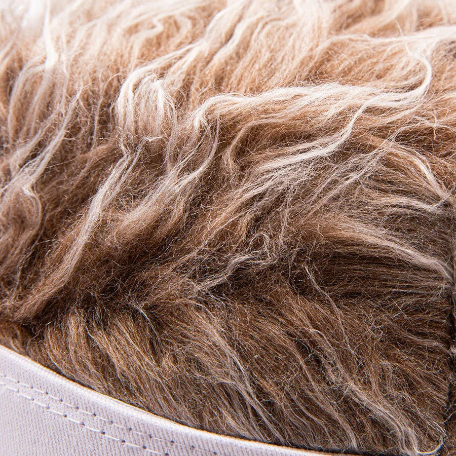 Hip-Hop Fake Hair Baseball Hat - Image 3