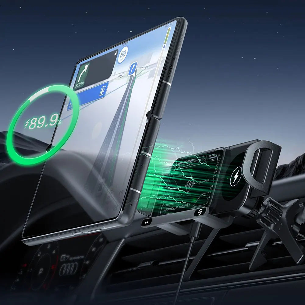 Touch & Rotate Automatic Universal Car Wireless Charge Phone Holder - Image 2