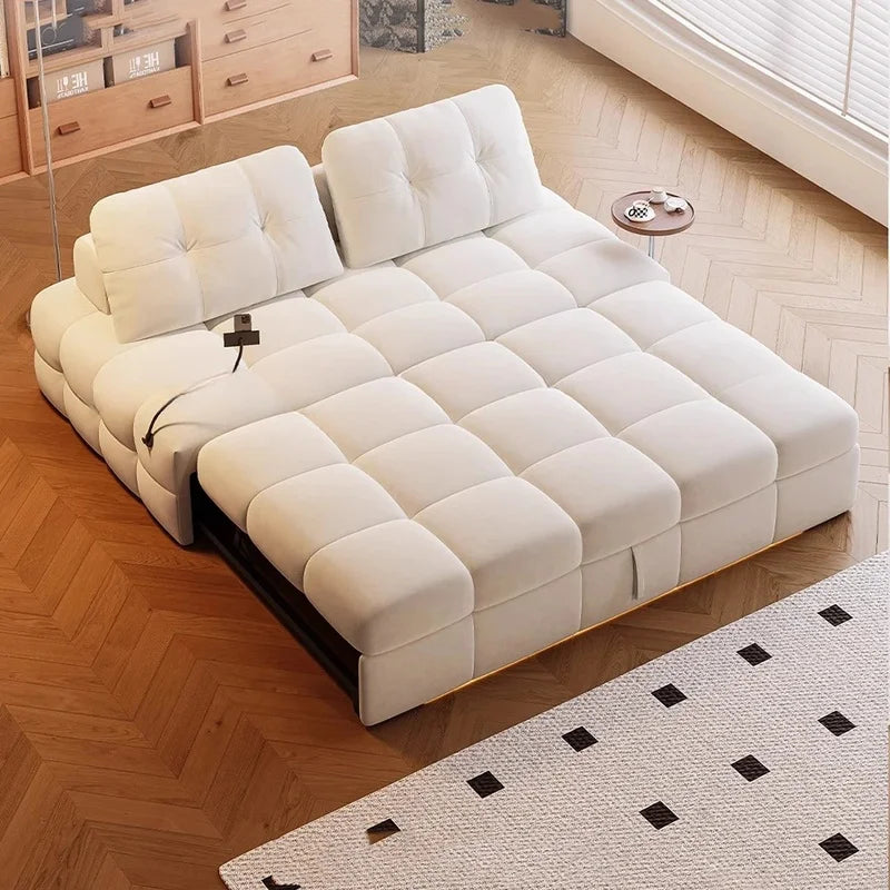 Scandinavian Minimalist Modular Transformable Sofa Bed - Image 2