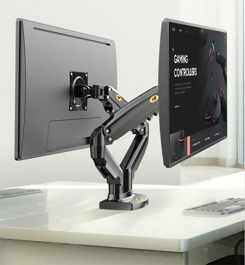 Dual Arm Adjustable Laptop Monitor Riser Mount - Image 3