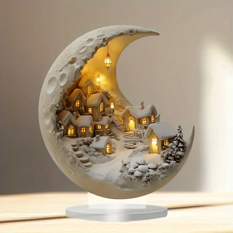 Moon Winter City Decor - Image 1