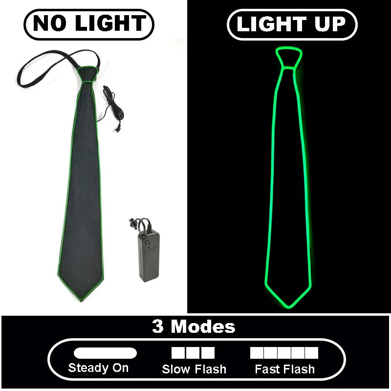 Neon Glow LED Party Tie - Image 13
