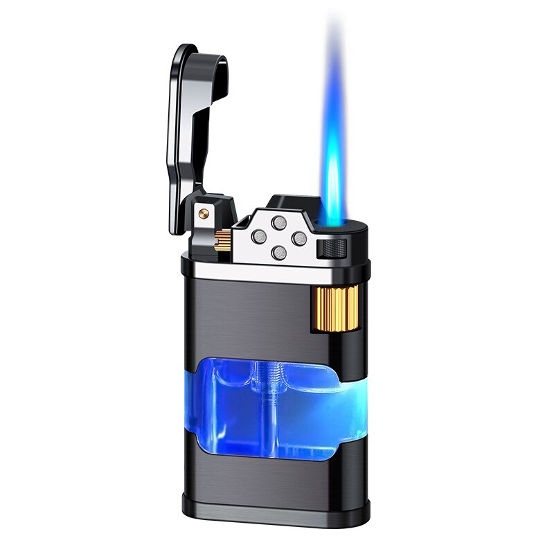 Blue Flame Metal Windproof Gas Lighter - Image 7