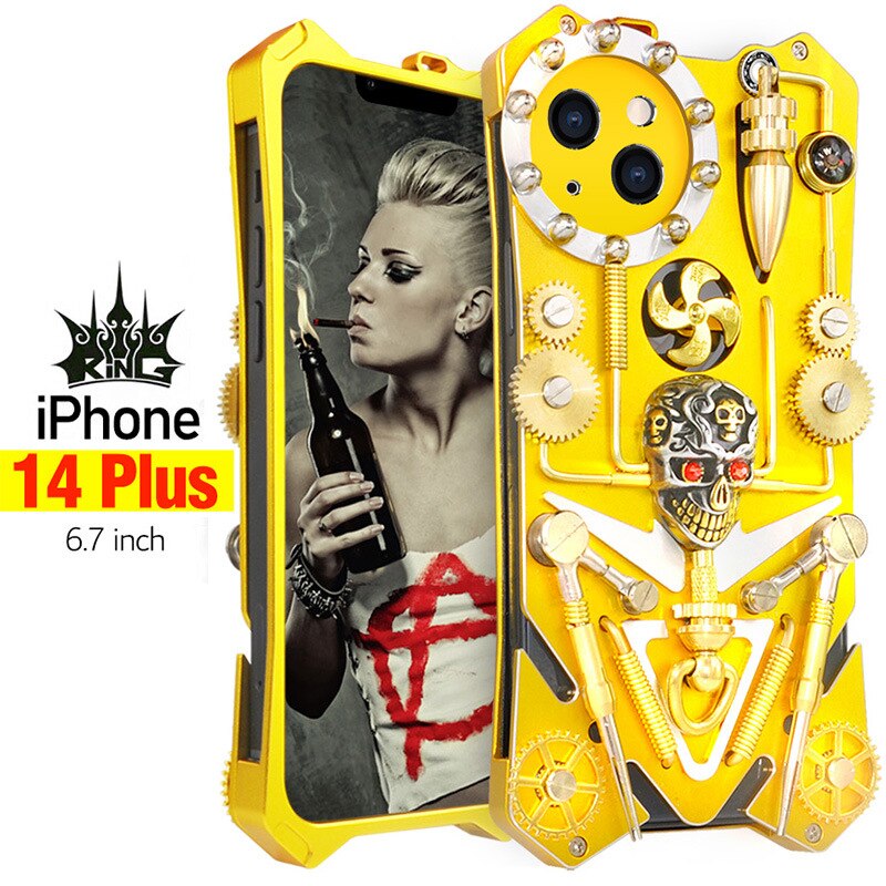 Mechanic Skull Cyberpunk Style iPhone Case - Image 14