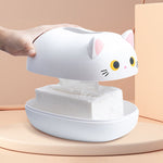 Cat Shaped Desktop Tissue Box