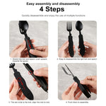 4in1 Easy Cary Travel Cutlery Tool