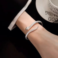 Snake Adjustable Open Women Bracelet - Image 1