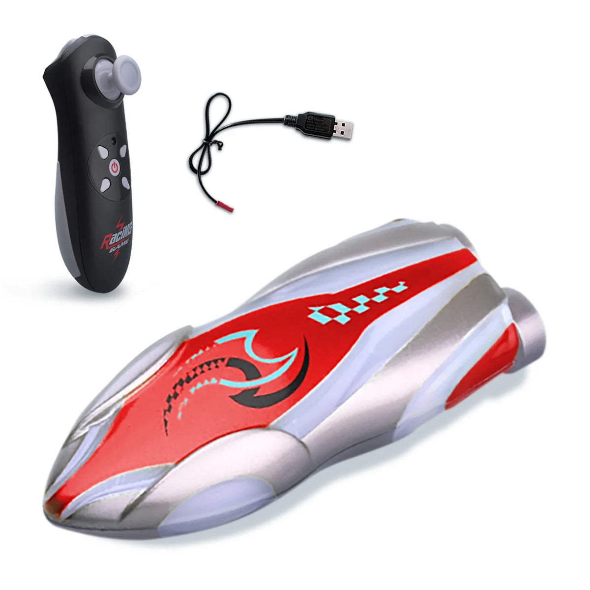 High-Speed LED Light Remote Mini Toy Boat