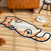 Playful Cat Area Irregular Rug - Image 5