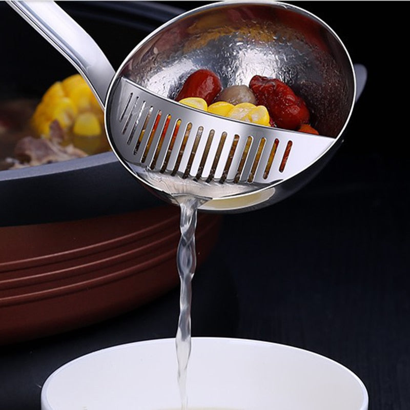 Long Handle Soup Strainer Spoon - Image 6