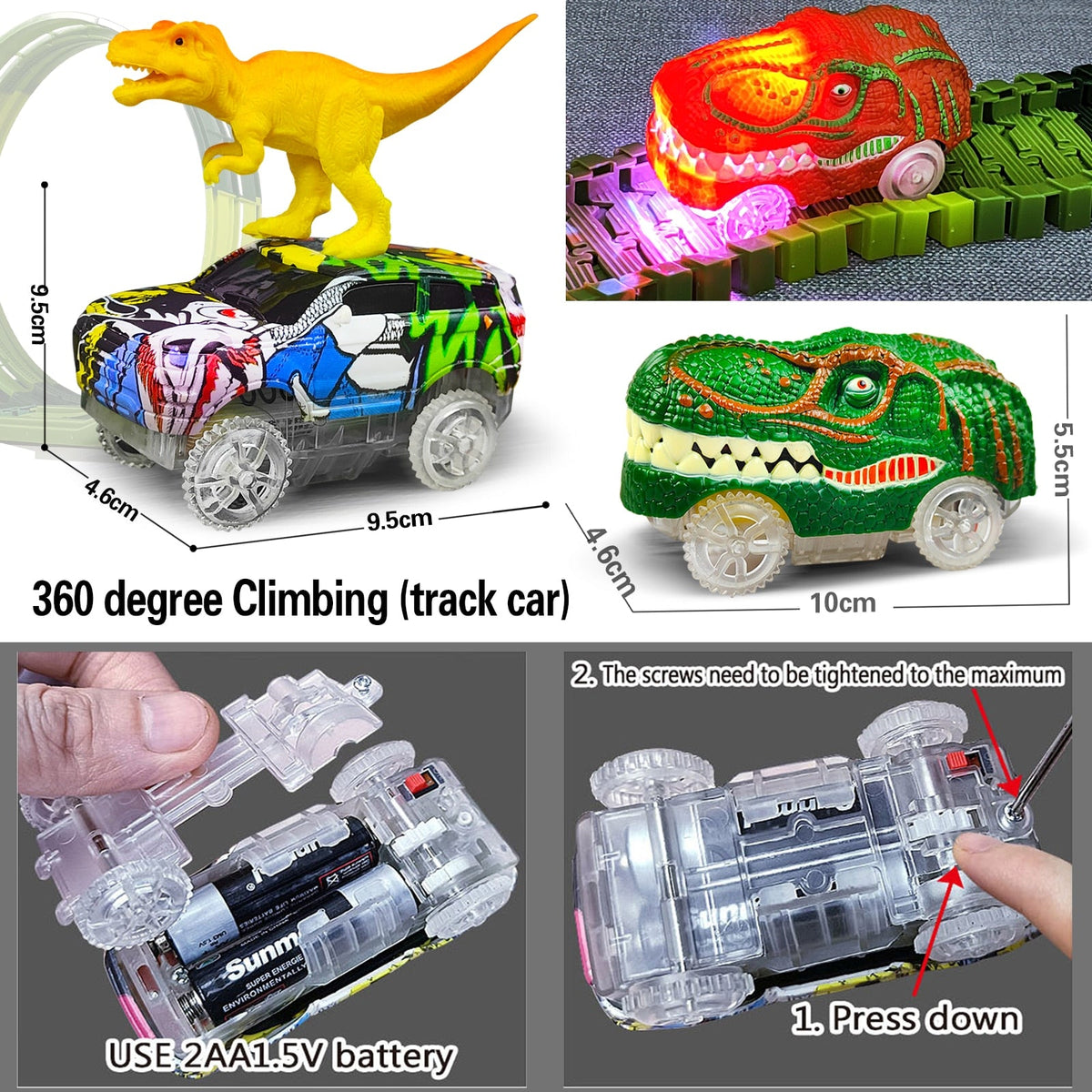 Dino-Mighty Mountain Climbing Track Toy