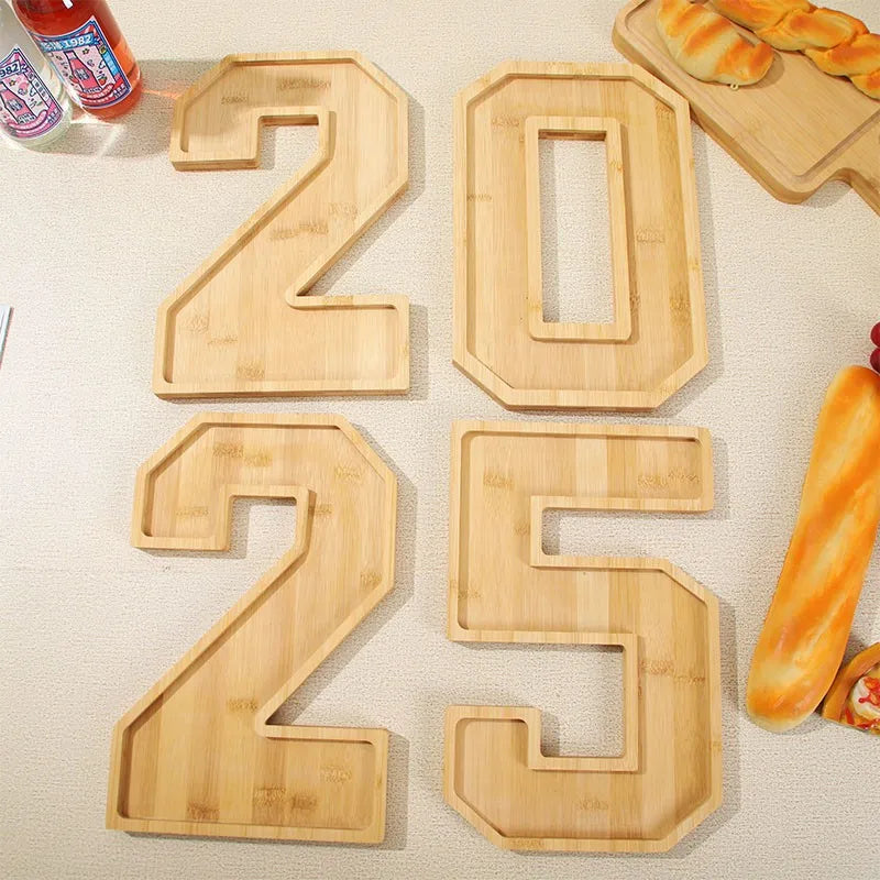 Wooden Numbers Serving Tray - Image 5
