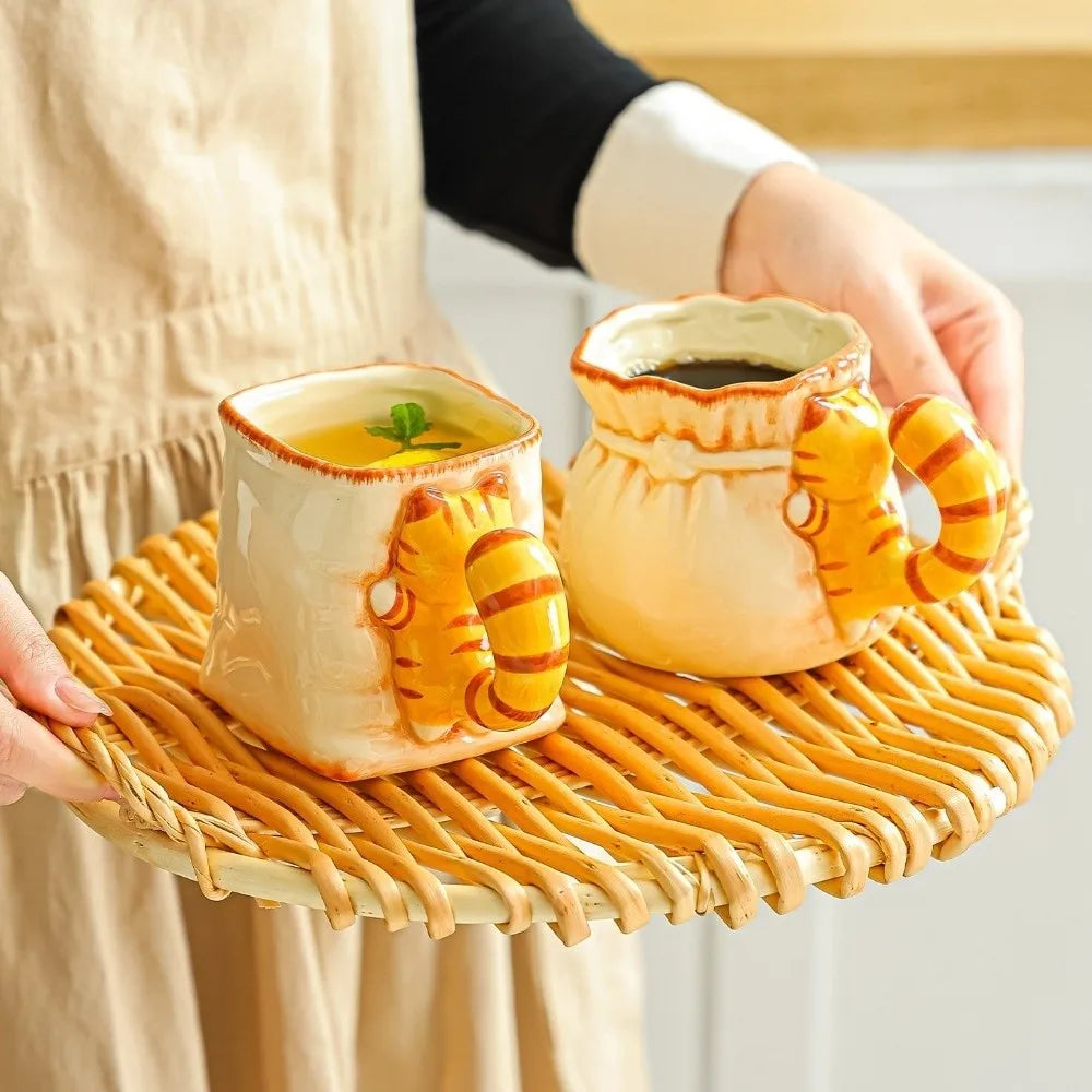 Cat Tail Ceramic Coffee Mug - Image 3