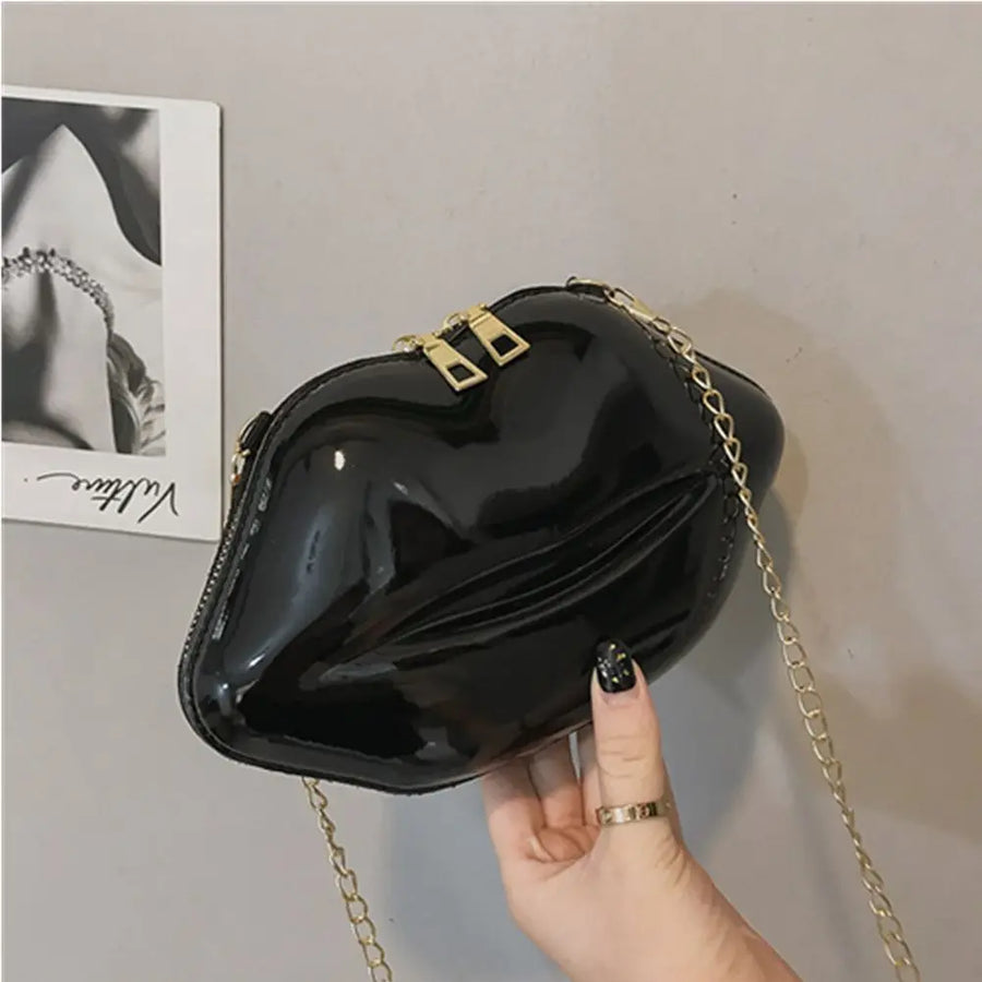 Kiss Me Lips Crossbody Bag