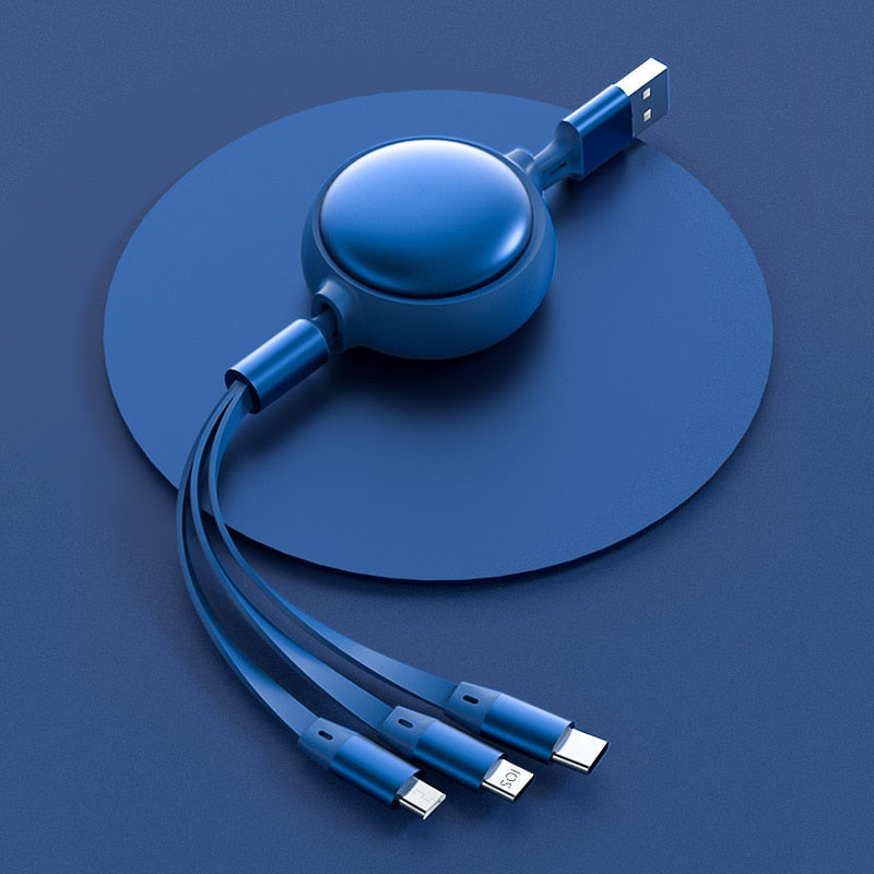 3in1 Retractable Fast Charging Cable - Image 8