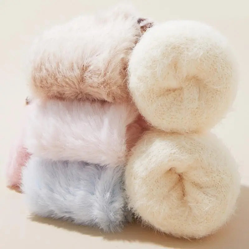 Soft Puppy Ears Fuzzy Warm Socks - Image 4