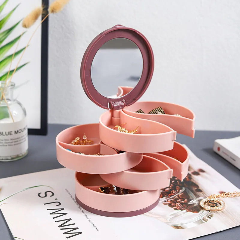 Multi-Layer Rotating  Jewelry Organizer Storage - Image 9