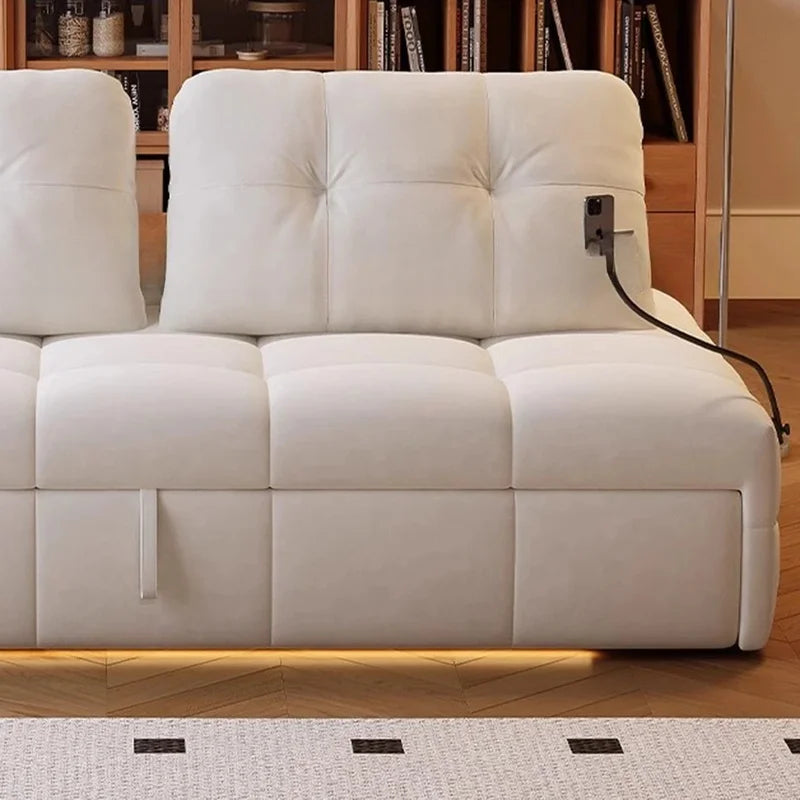Scandinavian Minimalist Modular Transformable Sofa Bed - Image 4