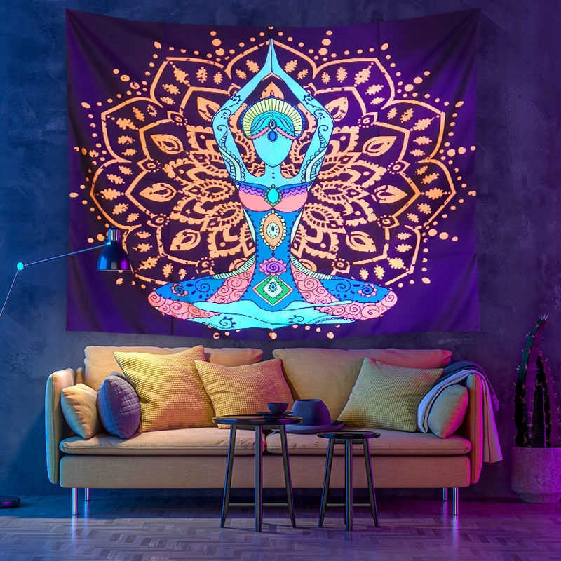 Colorful Glowing Luminous Tapestry - Image 5