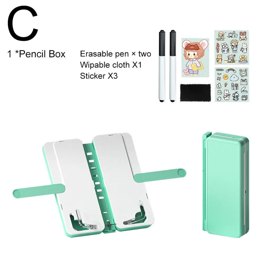 Note Keeper Foldable Book Holder Pencil Box - Image 10