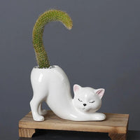 Grow a Tail Cat-Shaped Planter Vase - Image 2