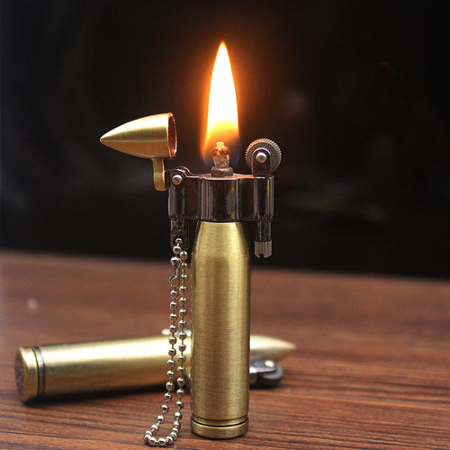 Jet Power Retro Metal Keychain Lighter - Image 0