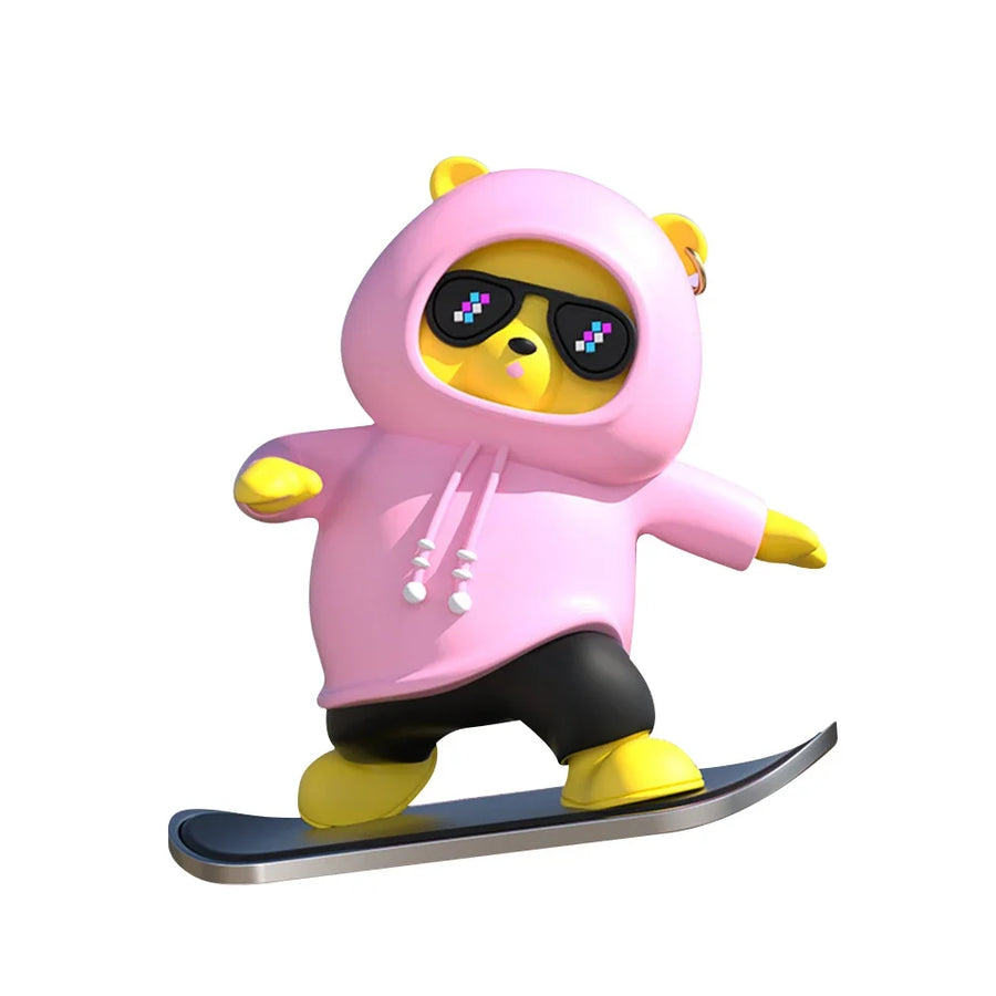 Skate Lover Bear Car Decor - Image 10