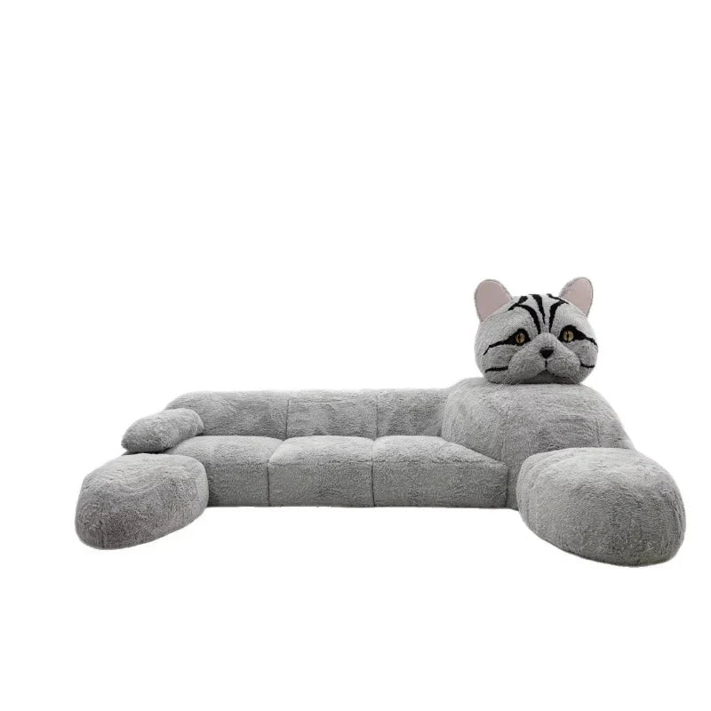 Monster Giant Cat Plush Sleeper Sofa - Image 5