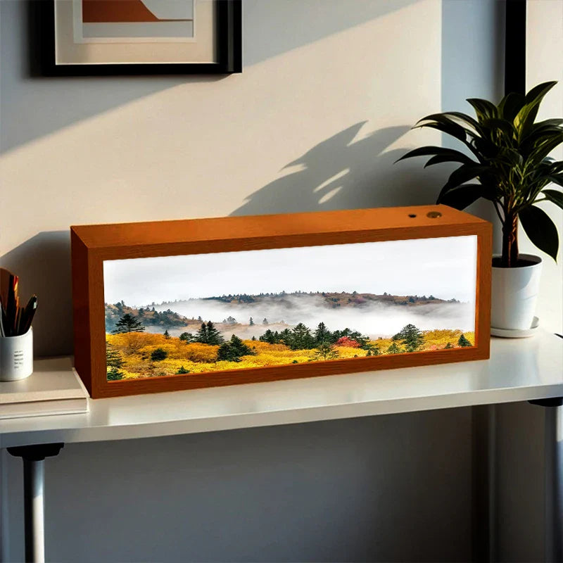 Nordic Healing Backlit Landscape Art Frame Light Box - Image 4