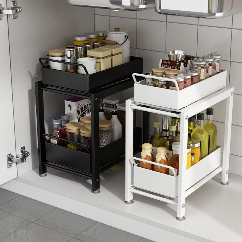 Multi-Layer Under Sink Cabinet Organizer Shelf - Image 0