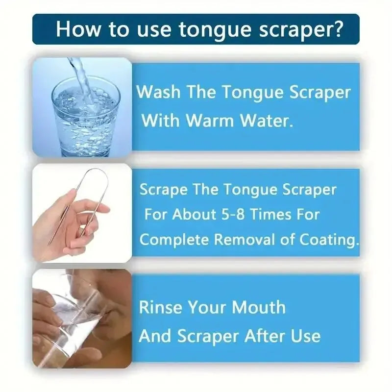 U-shaped Bad Breath Remover Tongue Scraper - Image 6