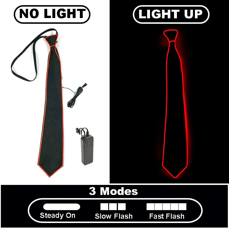 Neon Glow LED Party Tie - Image 12